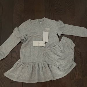 Ralph Lauren baby dress with matching diaper cover